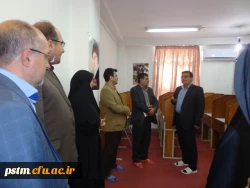 بازدید دکتر ساکی از سالن مطالعه پردیس