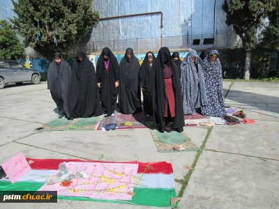 برگزاری نمازجماعت در محل موردنظر خاکسپاری شهید گمنام