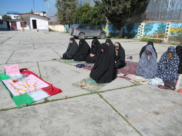 برگزاری نمازجماعت در محل موردنظر خاکسپاری شهید گمنام 3