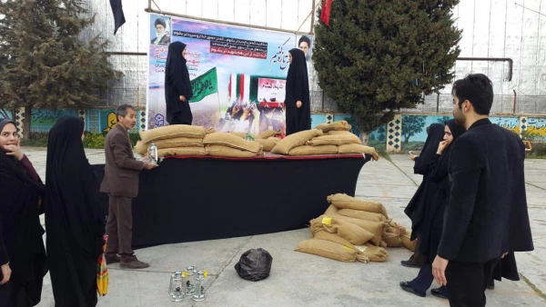 آماده سازی فضا و تدارک مقدمات جهت استقبال از شهید گمنام در پردی 2