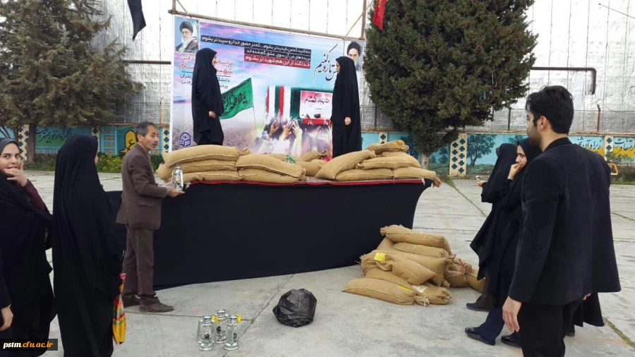 آماده سازی فضا و تدارک مقدمات جهت استقبال از شهید گمنام در پردی 2