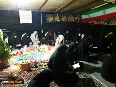 مراسم شب تدفین شهید گمنام در کنار مزار آن شهید