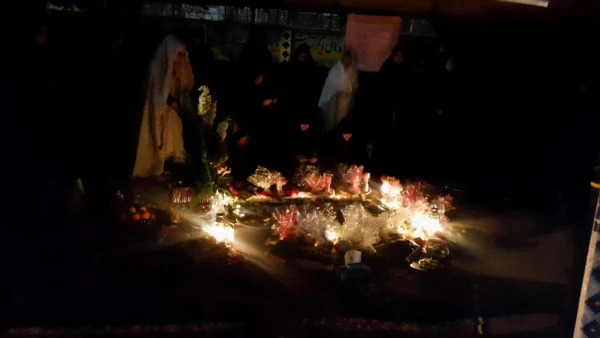 مراسم شب تدفین شهید گمنام در کنار مزار آن شهید 5