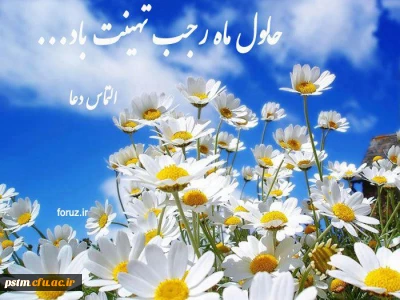 حلول ماه رجب تهنیت باد.