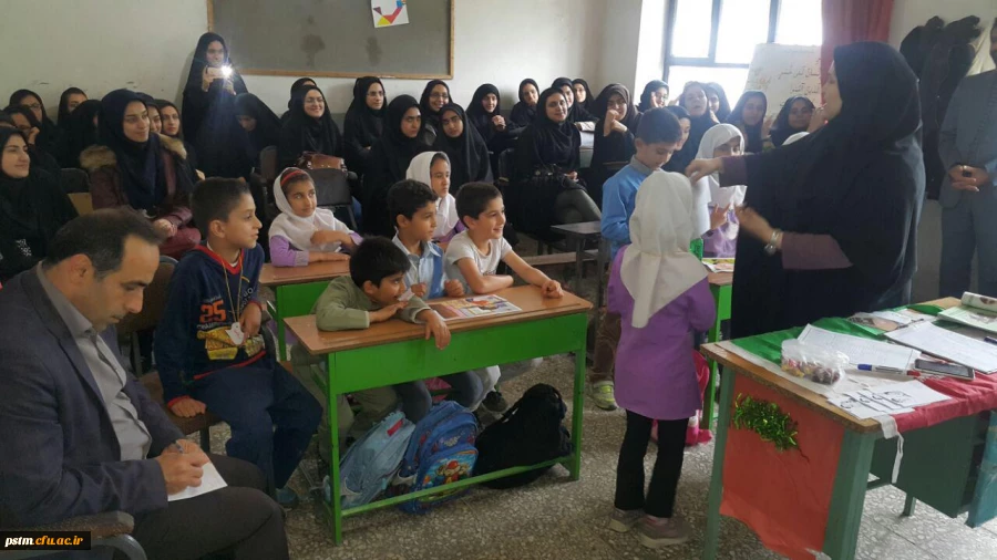 بازدید و تدریس دانشجویان علوم تربیتی پردیس از کلاس های درس چندپایه  2