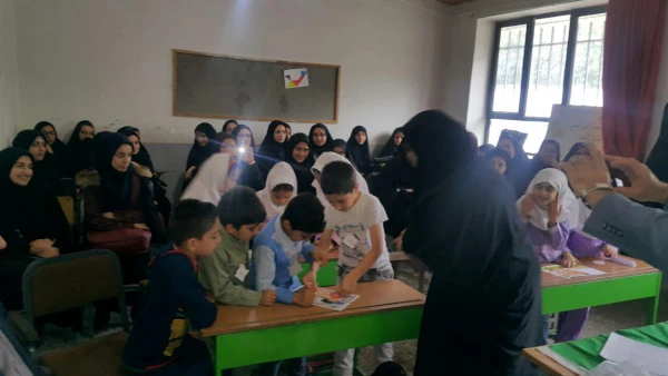 بازدید و تدریس دانشجویان علوم تربیتی پردیس از کلاس های درس چندپایه  3