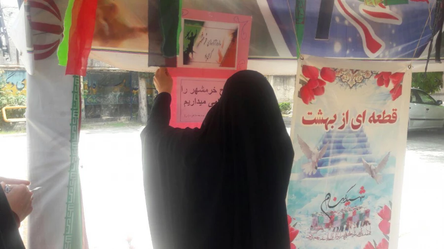 تجدید میثاق کارکنان و دانشجویان پردیس با شهید گمنام در سالروز آزادسازی خرمشهر 5