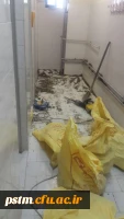 شروع پروژه بازسازی سرویس های بهداشتی سرای دانشجویی پردیس 2