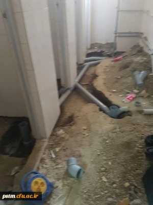 شروع پروژه بازسازی سرویس های بهداشتی سرای دانشجویی پردیس