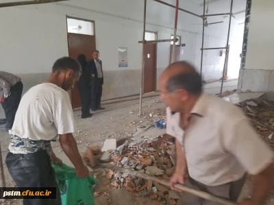 بازدید معاونت محترم توسعه و پشتیبانی مدیریت امور پردیس های استان از پروژه های در دست اقدام پردیس