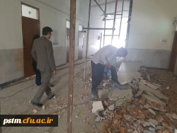 بازدید معاونت محترم توسعه و پشتیبانی مدیریت امور پردیس های استان از پروژه های در دست اقدام پردیس 3