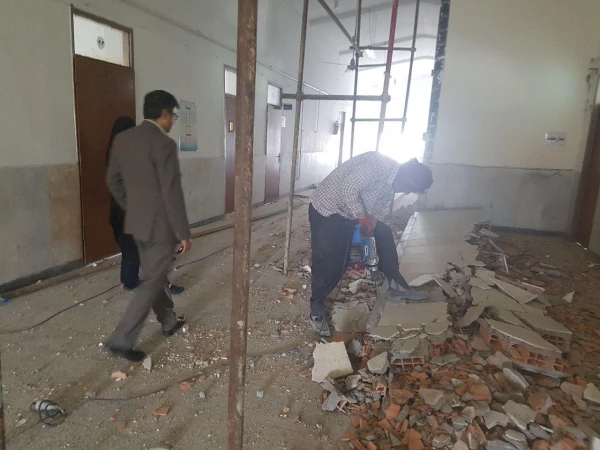 بازدید معاونت محترم توسعه و پشتیبانی مدیریت امور پردیس های استان از پروژه های در دست اقدام پردیس 3