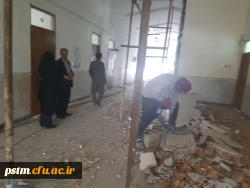 بازدید معاونت محترم توسعه و پشتیبانی مدیریت امور پردیس های استان از پروژه های در دست اقدام پردیس 4