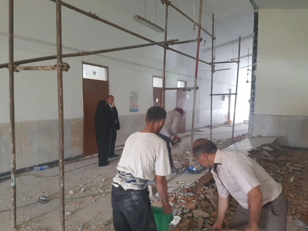 بازدید معاونت محترم توسعه و پشتیبانی مدیریت امور پردیس های استان از پروژه های در دست اقدام پردیس 5