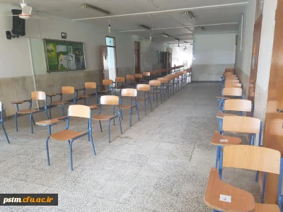 آماده سازی فضا و امکانات در پردیس جهت برگزاری امتحانات پایان ترم به قلم دوربین