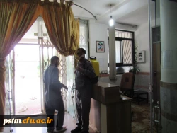 انجام اقداماتی همچون نظافت، سمپاشی و ... در سرای دانشجویی جهت استقبال از دانشجویان در ترم جدید به قلم دوربین 4