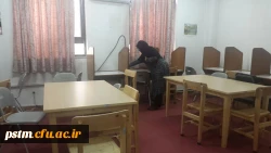 انجام اقداماتی همچون نظافت، سمپاشی و ... در سرای دانشجویی جهت استقبال از دانشجویان در ترم جدید به قلم دوربین 5