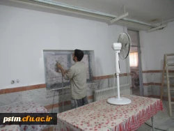 عزم جدی مسئولین دانشگاه در آماده سازی فضای پردیس جهت استقبال از دانشجویان 12