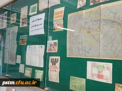 برگزاری نمایشگاه آثار مکتوب هشت سال دفاع مقدس (نامه ها، انواع پاکت نامه ها و نقشه های دستی) و نمایشگاه کتاب ویژه ماه محرم در پردیس 2