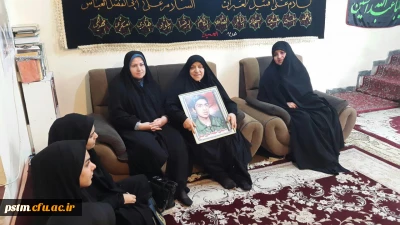 دیدار با خانواده معظم شهید  متقی به مناسبت گرامیداشت هفته دفاع مقدس