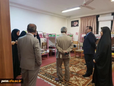 حضور معاونت ارزیابی و تضمین کیفیت دانشگاه فرهنگیان، آقای دکتر کیانی در خوابگاه دانشجویی پردیس