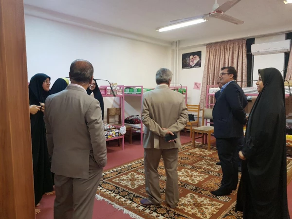 حضور معاونت ارزیابی و تضمین کیفیت دانشگاه فرهنگیان، آقای دکتر کیانی در خوابگاه دانشجویی پردیس 2