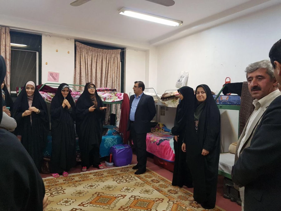 حضور معاونت ارزیابی و تضمین کیفیت دانشگاه فرهنگیان، آقای دکتر کیانی در خوابگاه دانشجویی پردیس 3