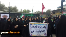 حضور مسئولین و دانشجویان دانشگاه در مراسم راهپیمایی روز 13 آبان 4