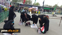 مشارکت دانشجویان پردیس در پاکسازی محوطه پس از تجمع 13 آبان به قلم دوربین 2