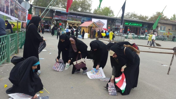 مشارکت دانشجویان پردیس در پاکسازی محوطه پس از تجمع 13 آبان به قلم دوربین 2