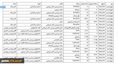 اطلاعیه: برگزاری کارگاه های آموزش نرم افزارهای تولید محتوای الکترونیکی
