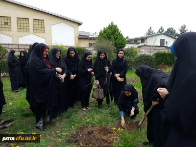 کاشت نهال در محوطه سرای دانشجویی پردیس به مناسبت روز درختکاری