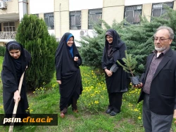 کاشت نهال در محوطه سرای دانشجویی پردیس به مناسبت روز درختکاری 3