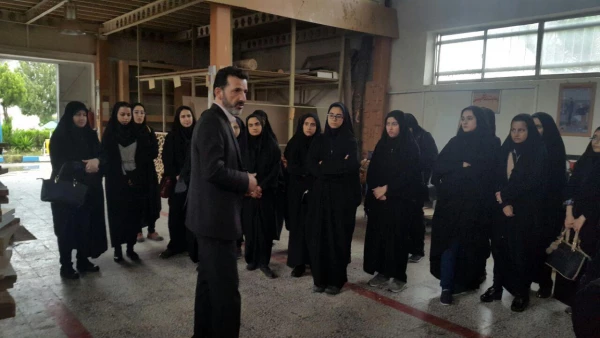 بازدید دانشجویان از مرکز آموزش فنی و حرفه ای 22 بهمن ساری 4