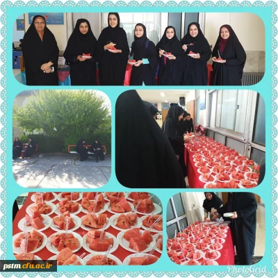 توزیع میان وعده غذایی به مناسبت هفته سلامت