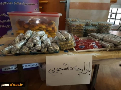 برگزاری بازارچه دانشجویی غذاهای خانگی به مناسبت هفته سرای دانشجویی