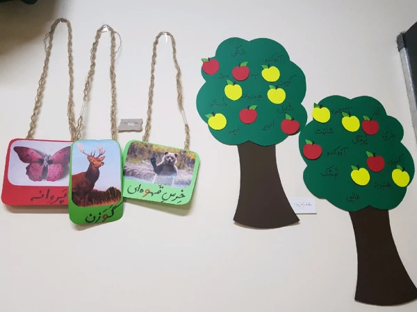 برگزاری نمایشگاهی از دست ساخته های دانشجویان در درس آموزش زبان فارسی 6