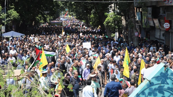 حضور اساتید، کارکنان و دانشجویان پردیس در راهپیمایی روز جهانی قدس 1397 8