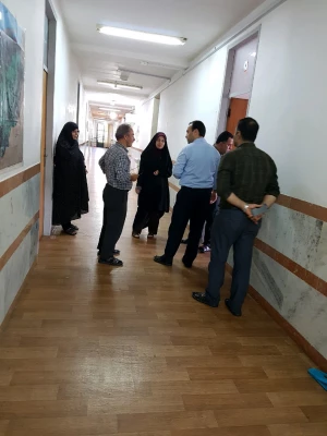 بازدید کارشناسان اداره کل نوسازی و تجهیز مدارس استان از تاسیسات پردیس 7