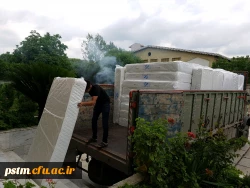 بهسازی سرای دانشجویی با مفروش نمودن راهروها و خرید تشک 9