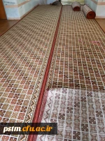 بهسازی سرای دانشجویی با مفروش نمودن راهروها و خرید تشک 6