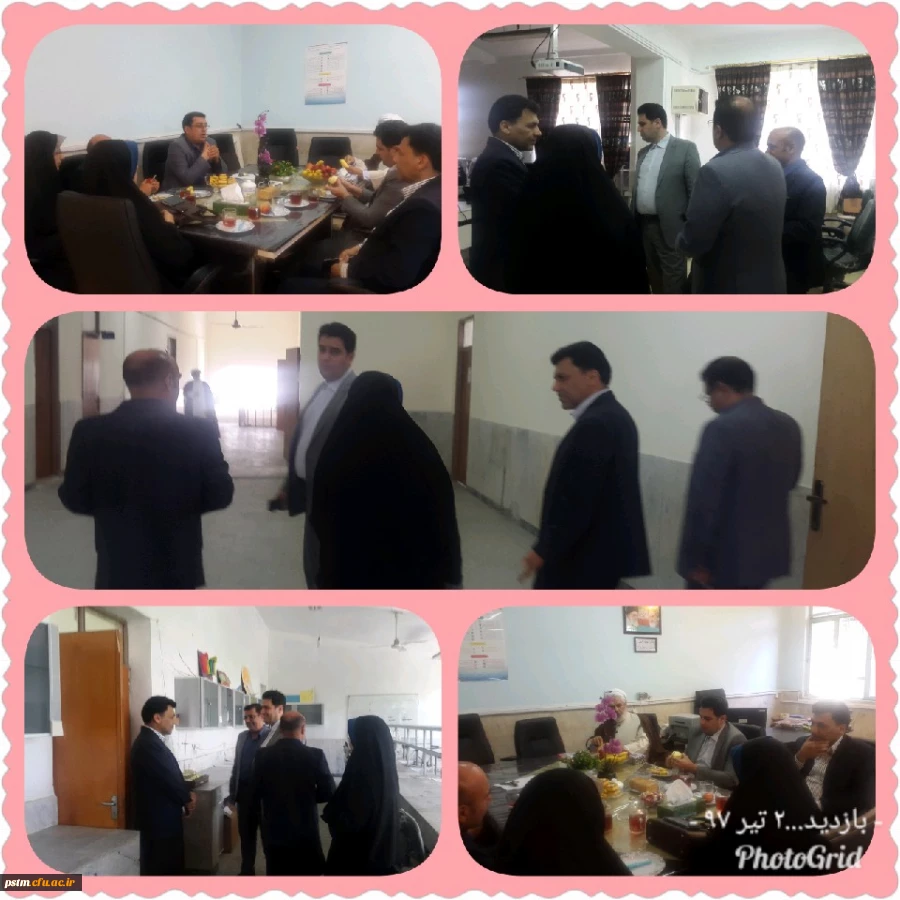 بازدید مشاور ریاست دانشگاه فرهنگیان و مدیر کل حوزه ریاست و معاون آموزشی وتحصیلات تکمیلی دانشگاه از پردیس 2