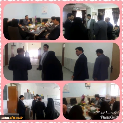 بازدید مشاور ریاست ، مدیر کل حوزه ریاست دانشگاه فرهنگیان و معاونت آموزشی وتحصیلات تکمیلی دانشگاه از پردیس