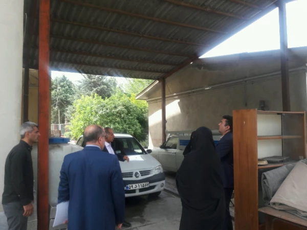 بازدید معاونت توسعه منابع و دانشجویی و کارشناس مسئول پژوهش مدیریت استانی دانشگاه از پردیس 2