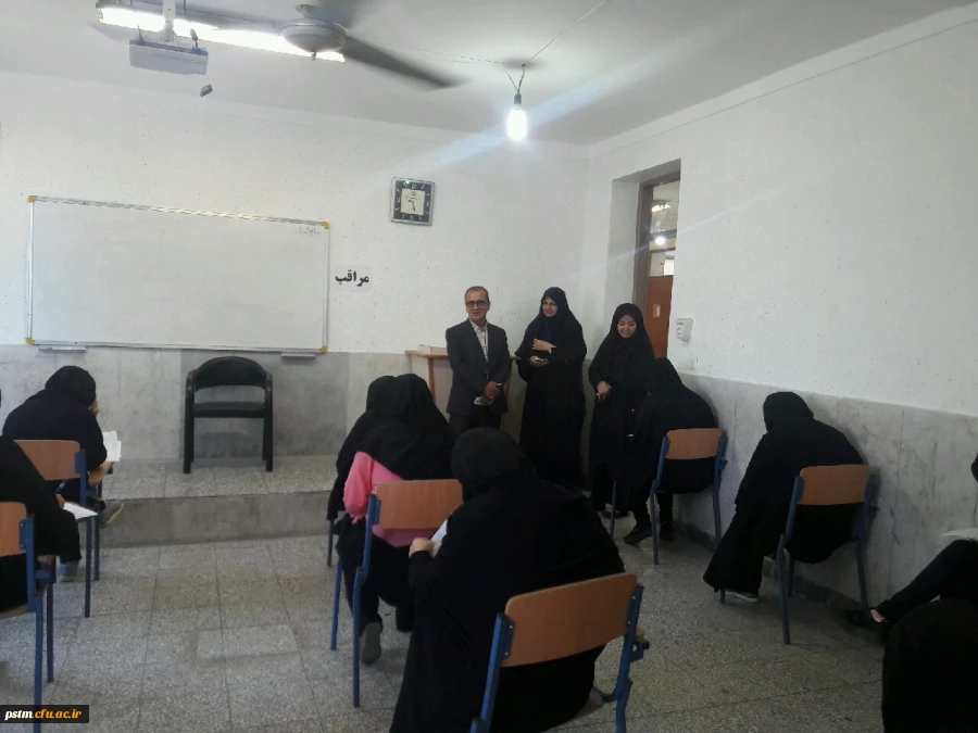 بازدید معاونت های آموزشی، پزوهشی و فرهنگی و  توسعه منابع و دانشجویی مدیریت استانی از برگزاری امتحانات در پردیس 2