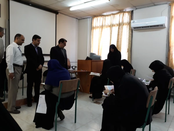 برگزاری امتحانات و فرآیند ارزیابی وضعیت اجرای منشور کیفیت آموزش در مراکز قائمشهر و آمل با حضور مسئولان مدیریت استانی دانشگاه و معاونت آموزشی پردیس  2