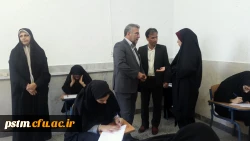 بازدید معاونت توسعه مدیریت و پشتیبانی اداره کل آموزش و پرورش استان از حوزه امتحانی پردیس 10