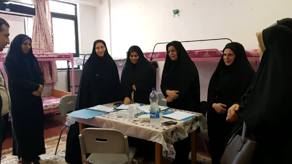 بازدید مسئول حراست مدیریت استانی دانشگاه از فرآیند انجام مصاحبه در پردیس 3