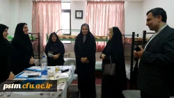 بازدید مسئول حراست مدیریت استانی دانشگاه از فرآیند انجام مصاحبه در پردیس 4