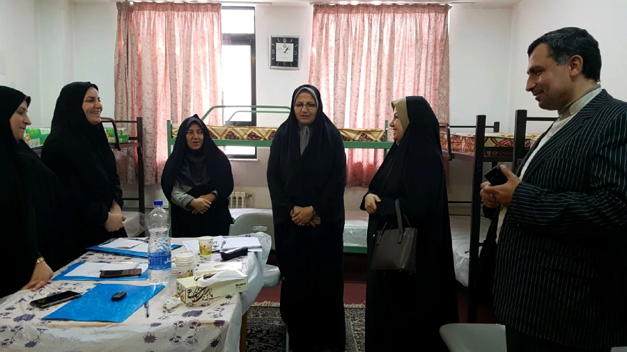 بازدید مسئول حراست مدیریت استانی دانشگاه از فرآیند انجام مصاحبه در پردیس 4